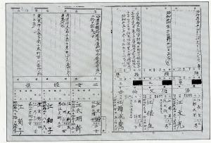 江文也的戶籍登記