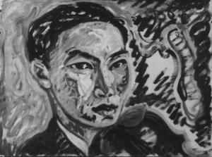 畫家SLAVKO為鄧昌國所繪之油畫像