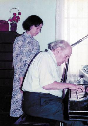 吳漪曼與蕭滋夫婦倆在音樂上相互切磋