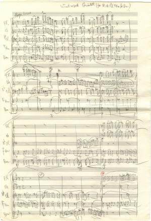 木管五重奏樂譜手稿