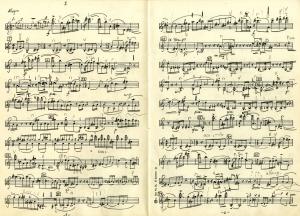 徐頌仁作品《為小提琴與鋼琴的奏鳴曲》樂譜手稿