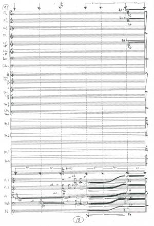 金希文 《交響曲第三號》手稿