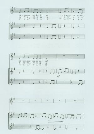太魯閣組曲--我告訴你們曲譜第二頁